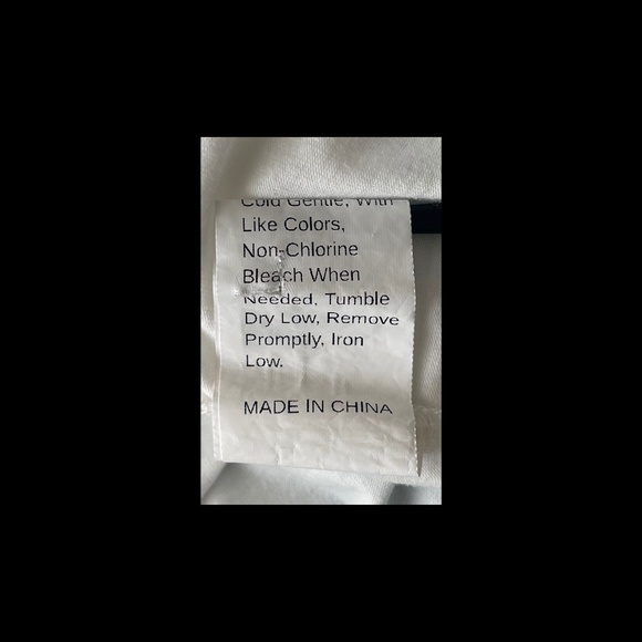 Women's Shein Button Front Crop Top-Short Sleeve-White-Size L - Picture 4 of 5